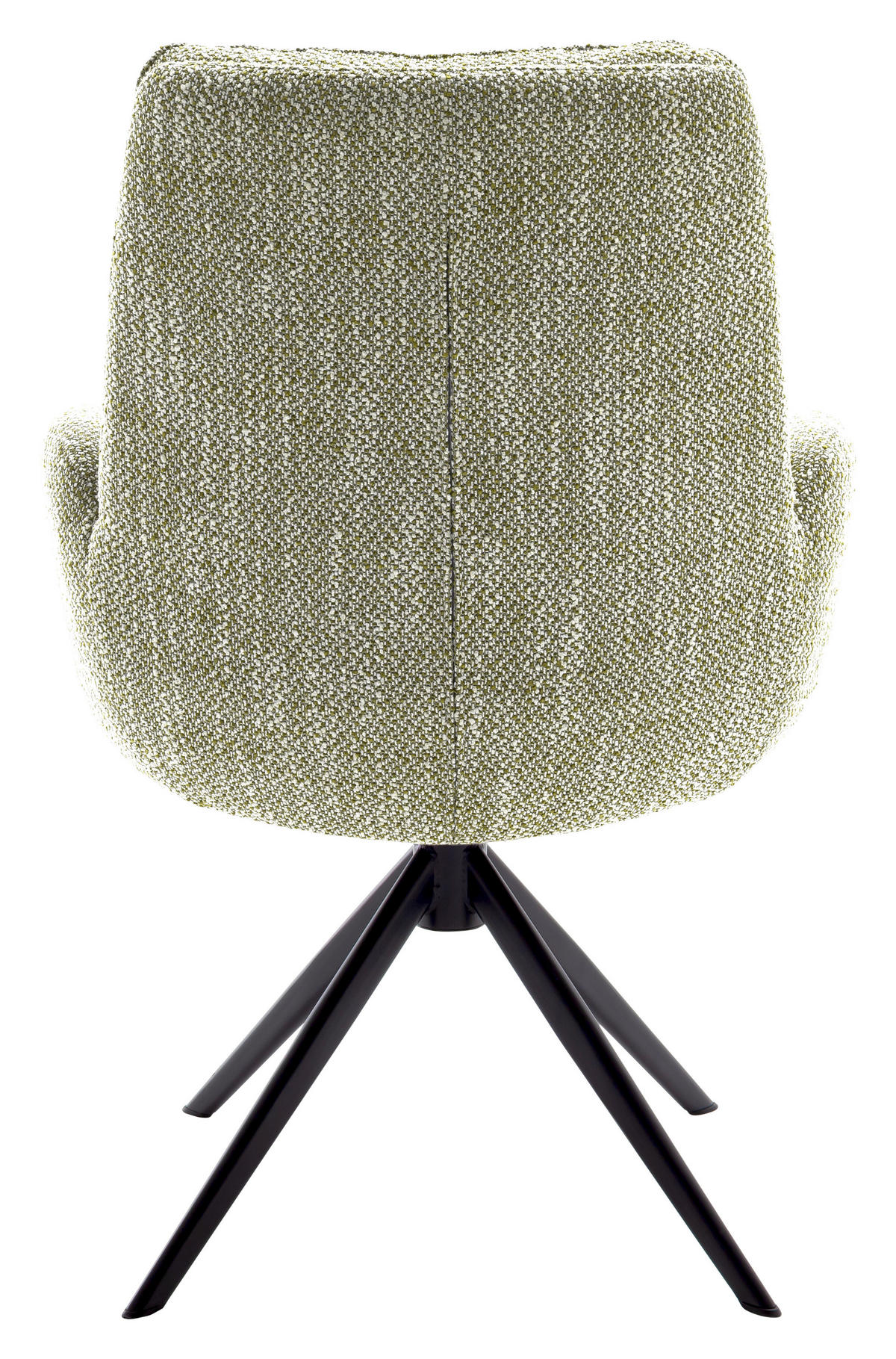 ARMLEHNSTUHL  in Stahl Webstoff  - Schwarz/Olivgrün, Design, Textil/Metall (66/95/74cm) - Novel