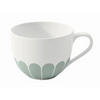 KAFFEETASSE Fleur Vert 160 ml  - Salbeigrün/Weiß, MODERN, Keramik (11,5/8,5/6,5cm) - Villeroy & Boch