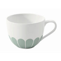 KAFFEETASSE Fleur Vert   160 ml  - Salbeigrün/Weiß, Design, Keramik (11,5/8,5/6,5cm) - Villeroy & Boch