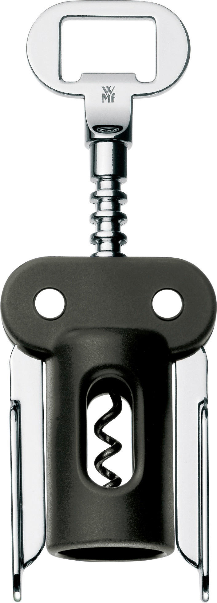 KORKENZIEHER - Edelstahlfarben/Schwarz, Basics, Kunststoff/Metall (20cm) - WMF