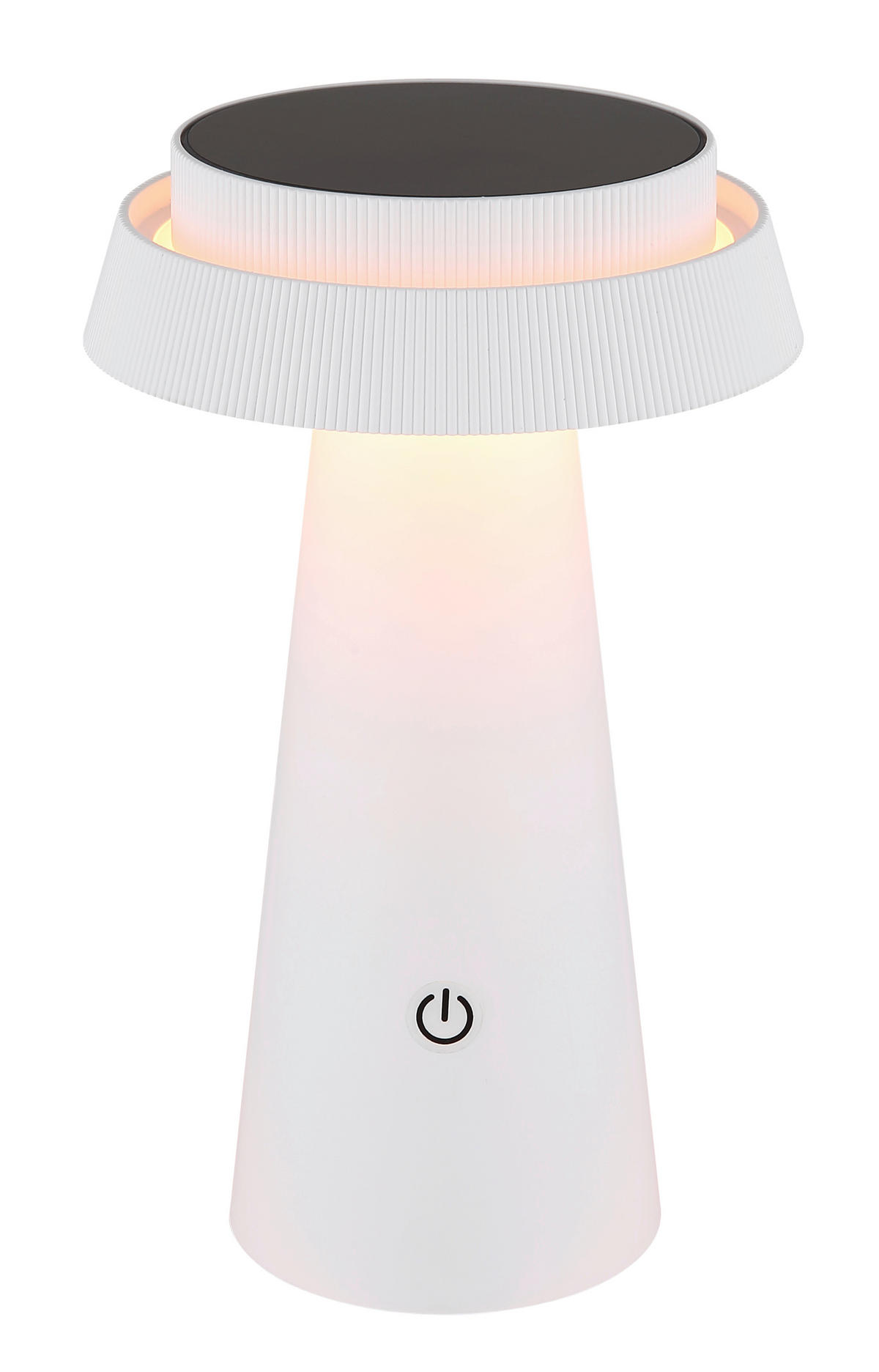 SOLARLEUCHTE SOLAR 14/23 cm   - Schwarz/Weiß, Design, Kunststoff (14/23cm) - Globo