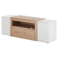 LOWBOARD  in 150/51/40 cm  - Eiche Artisan/Weiß, Natur, Holzwerkstoff (150/51/40cm) - MID.YOU