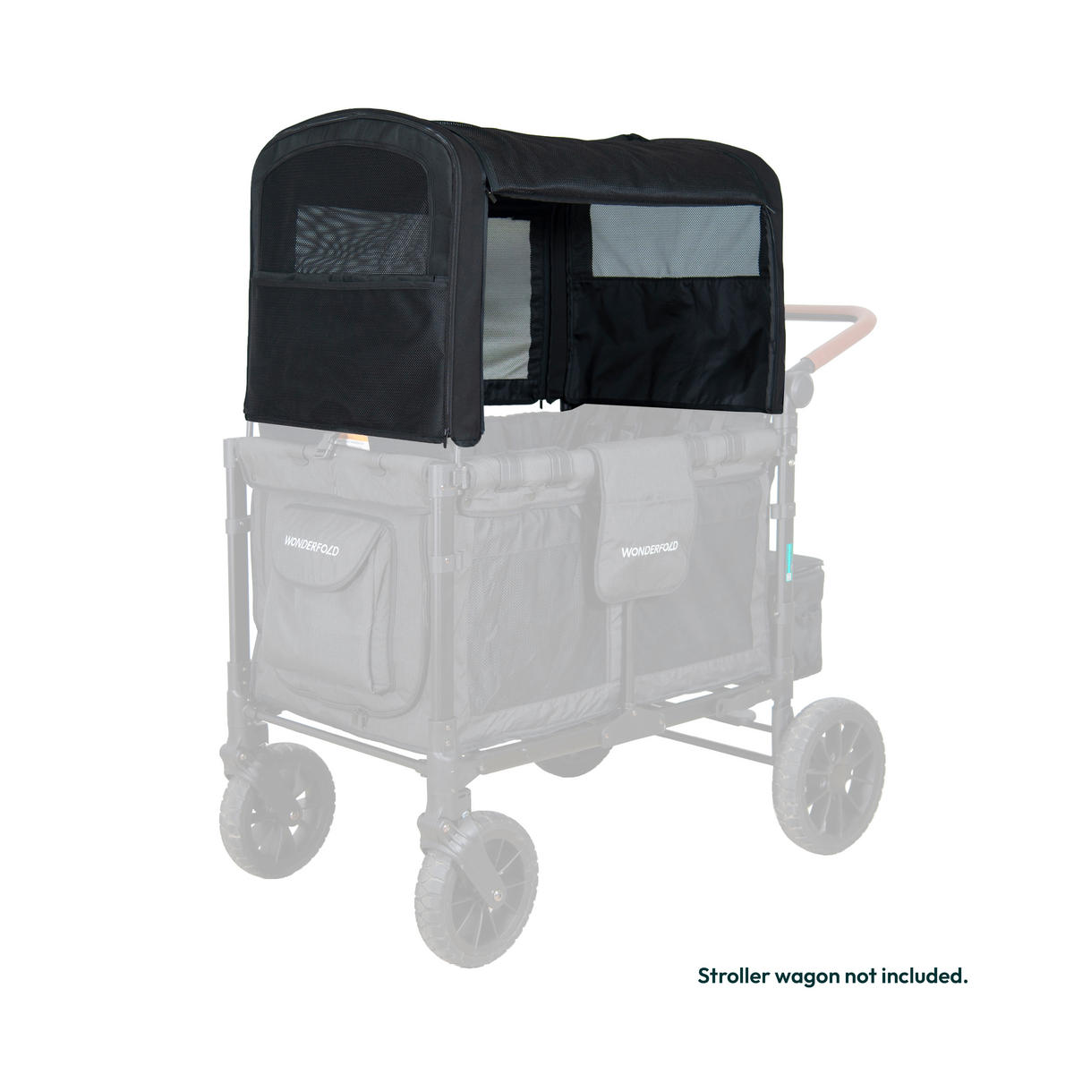 SONNENDACH W2 Elite Luxe Flex Canopy  - Schwarz, Basics, Kunststoff (46.99/72.90/50.80cm) - WONDERFOLD