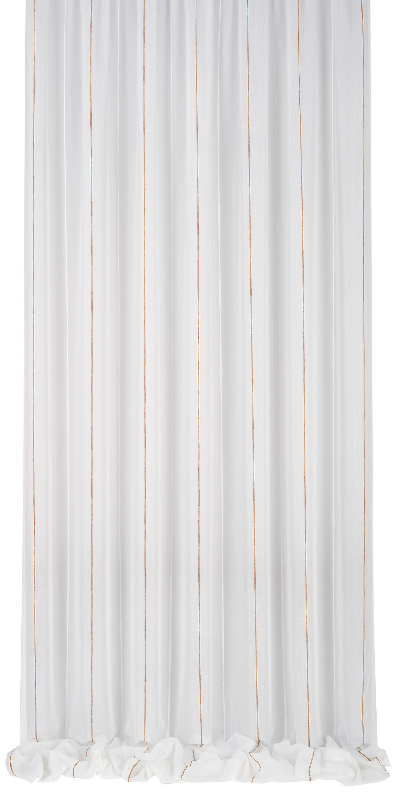 VORHANGSTOFF per lfm halbtransparent  - Kupferfarben, KONVENTIONELL, Textil (280cm) - Esposa