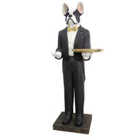 DEKOR KUTYA - fekete/fehér, Lifestyle, műanyag (54/161,5/53cm) - Ambia Home