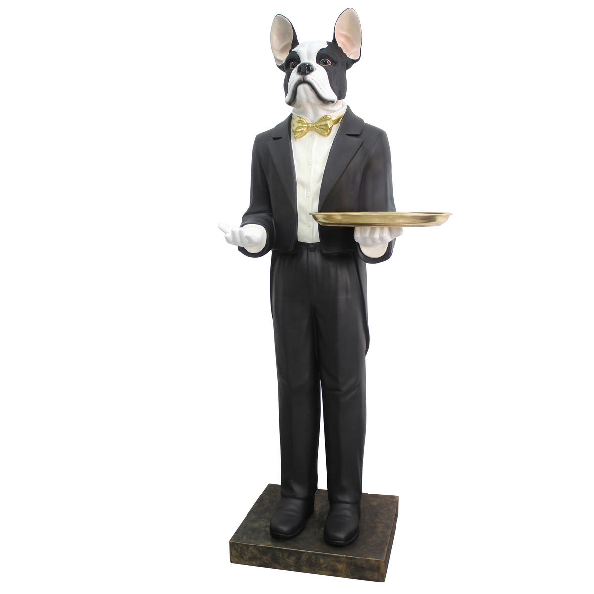 DEKOR KUTYA - fekete/fehér, Lifestyle, műanyag (54/161,5/53cm) - Ambia Home