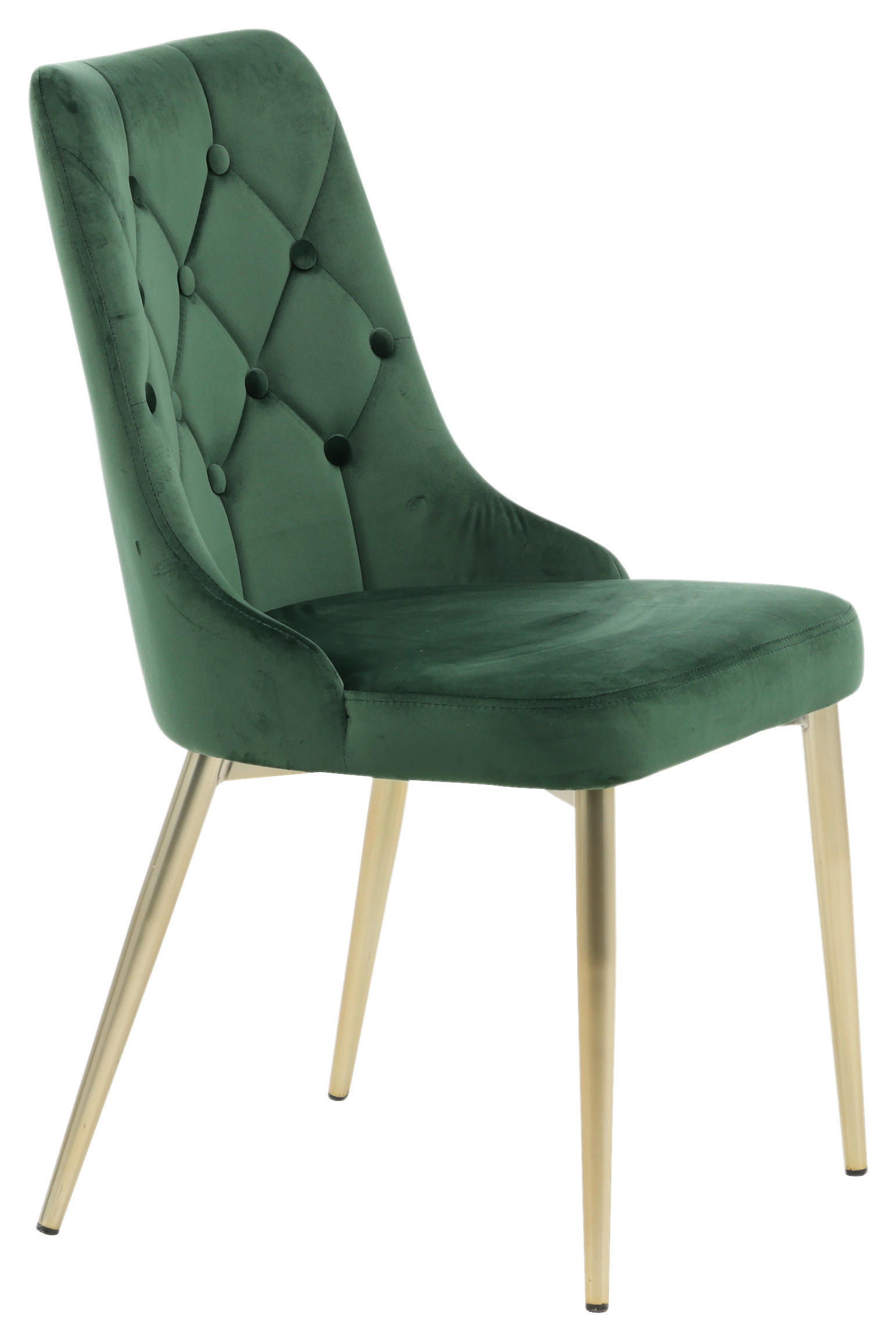 STOLSET 2 styck stål  - grön/guldfärgad, Design, metall/textil (50/88.5/66cm) - Livetastic