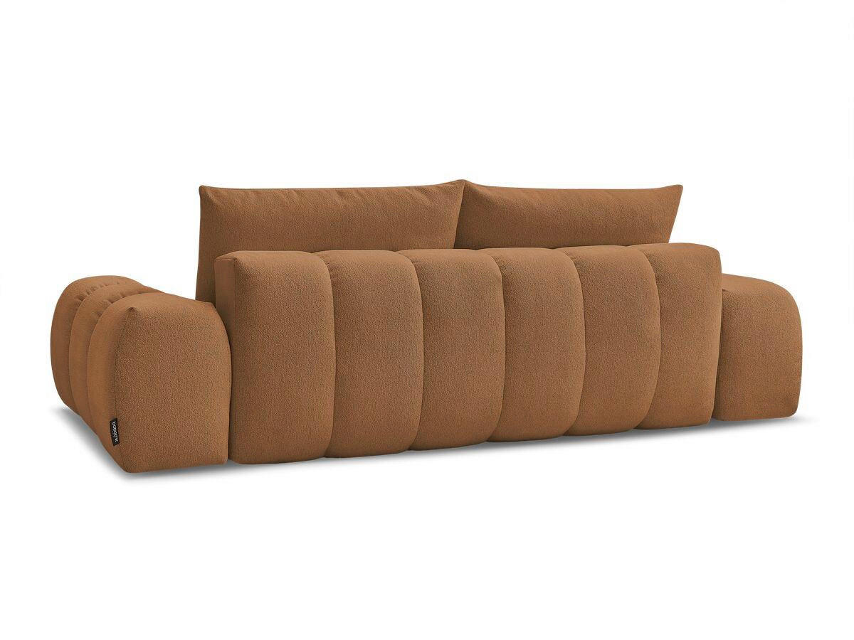 SCHLAFSOFA Flachgewebe Orange  - Schwarz/Orange, MODERN, Kunststoff/Textil (278/115/90cm) - Livetastic