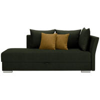 HEVERŐ Textil Sárga, Sötétzöld  - Króm/Sárga, Design, Műanyag/Textil (220/93/100cm) - Xora