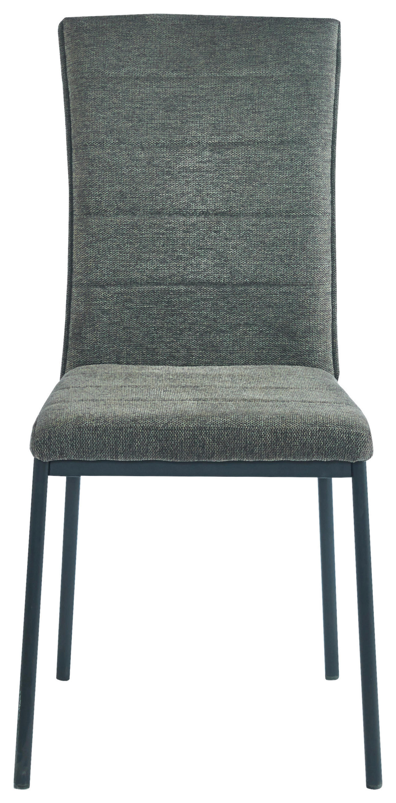 STUHL Leinenoptik Grün  - Schwarz/Grün, Design, Textil/Metall (44/95/57cm) - Carryhome