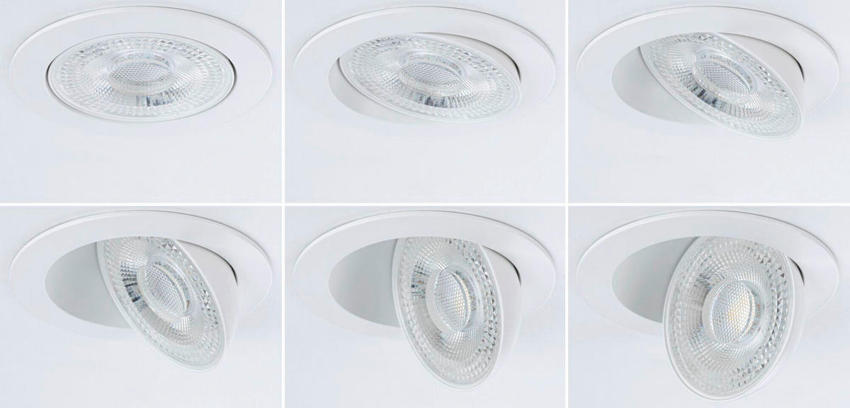 LED-EINBAUSPOT SET 10,5/4,0 cm   - Weiß, Basics, Kunststoff/Metall (10,5/4,0cm) - Paulmann