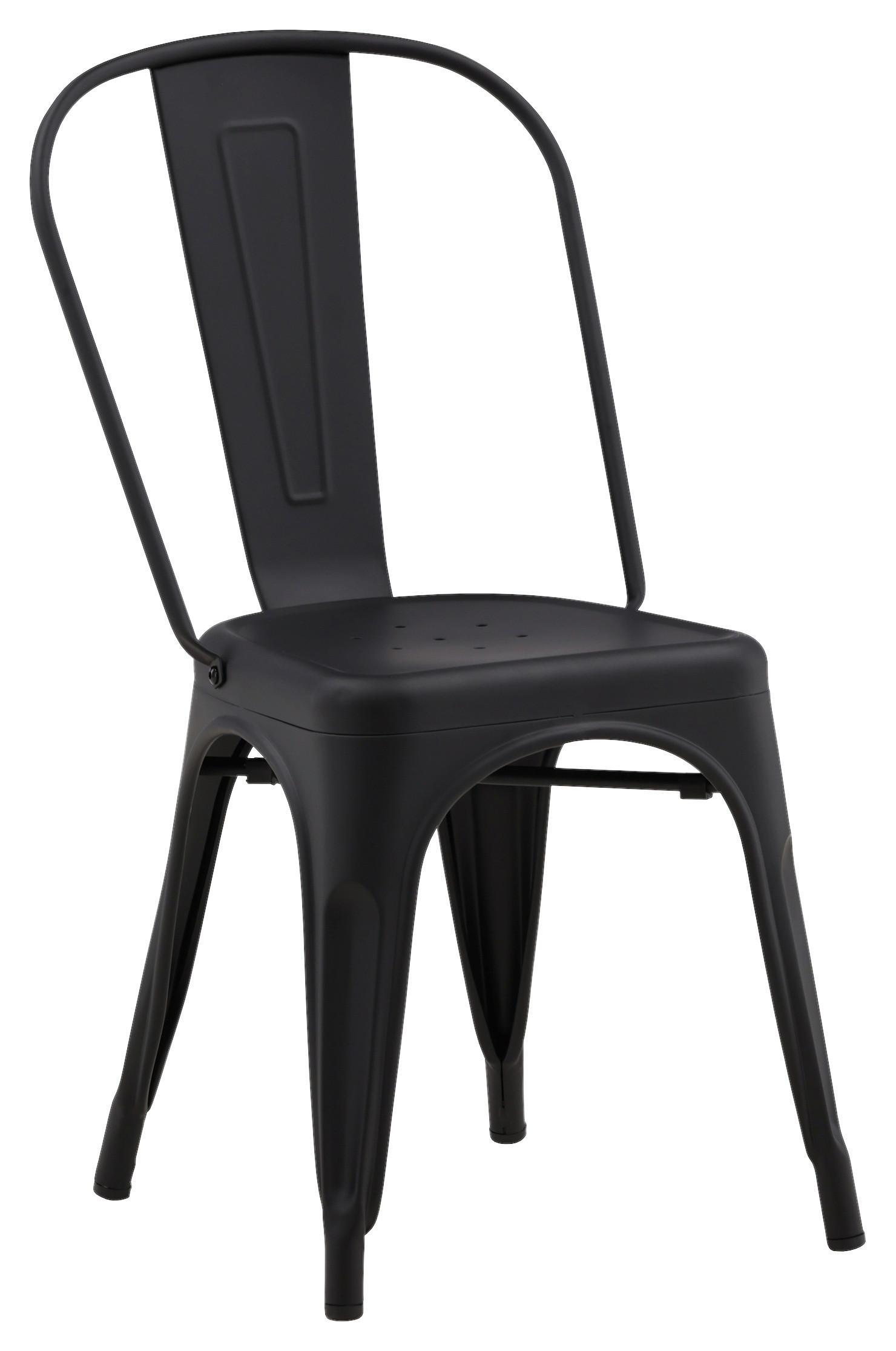 STUHL-SET in Stahl - Schwarz, Design, Metall (45/85/53cm) - Livetastic