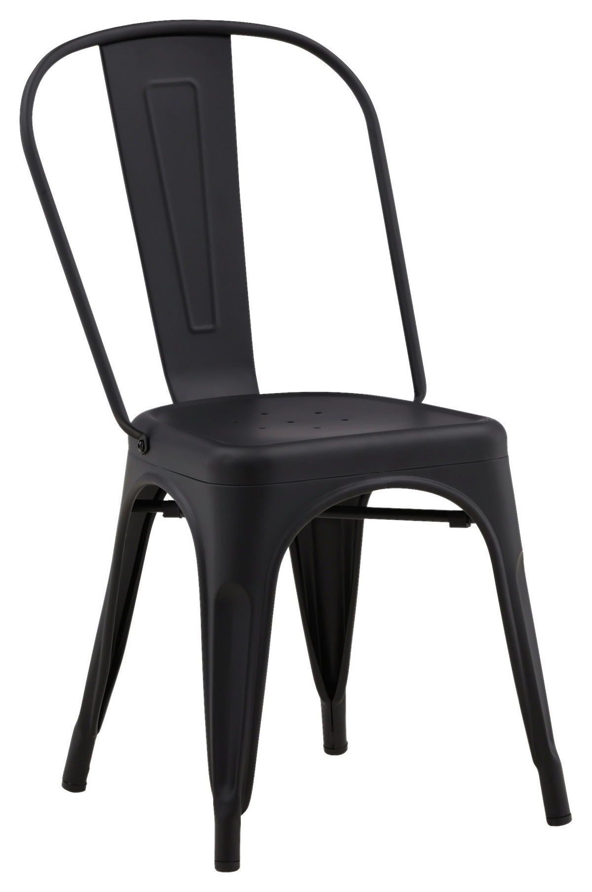 STUHL-SET  in Stahl Metall  - Schwarz, Design, Metall (45/85/53cm) - Livetastic