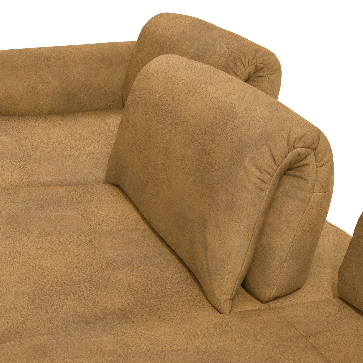 ECKSOFA in Echtleder Currygelb  - Currygelb/Anthrazit, Design, Leder/Metall (173/308cm) - Joop!