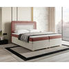 BOXBETT 140/200 cm,  in Creme, Rosa, Beere, Bettkasten, Topper,  - Beere/Creme, MODERN, Holz/Kunststoff (140/200cm) - MID.YOU
