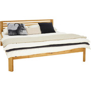 BETT 180 cm x 200 cm in Holz Eichefarben - Eichefarben, Natur, Holz (180/200cm) - Walden