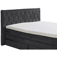 BOXSPRINGOVÁ POSTEĽ, 180/200 cm, čierna - čierna, Modern, kompozitné drevo/textil (180/200cm) - MID.YOU