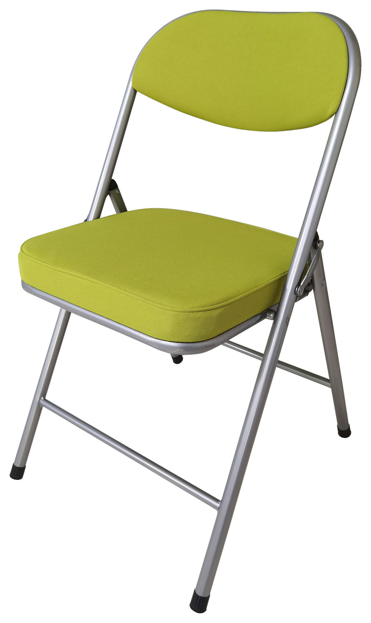 KLAPPSESSEL Flachgewebe Alufarben, Olivgrün  - Alufarben/Olivgrün, MODERN, Textil/Metall (47/79/53cm)