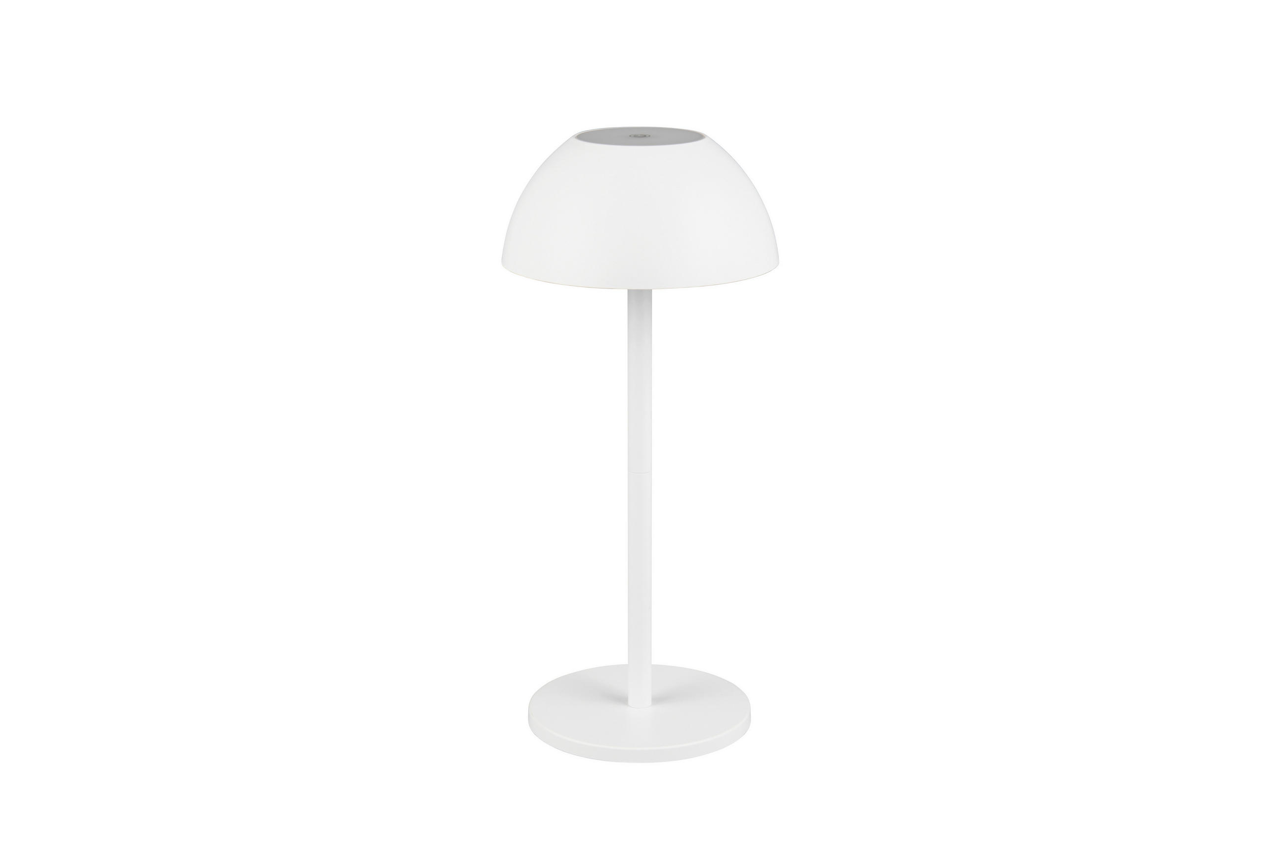 STOLNÍ LAMPA NA BATERIE, 13,5/30 cm  - bílá, Basics, plast (13,5/30cm)