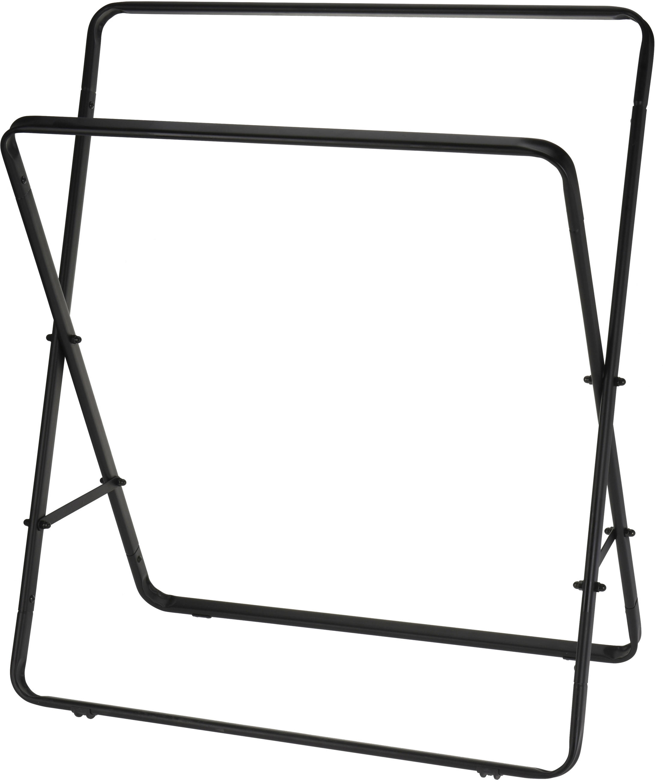 HANDTUCHSTÄNDER - Schwarz, Trend, Metall (70/80/30cm)