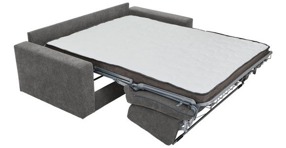 SCHLAFSOFA in Webstoff Grau  - Schwarz/Grau, KONVENTIONELL, Kunststoff/Textil (198/84/96cm) - Carryhome