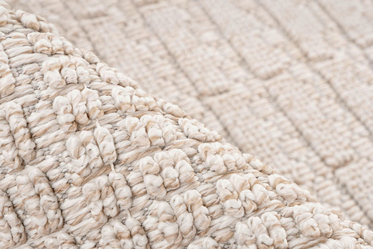 FLACHWEBETEPPICH 160/230 cm Beige rechteckig  - Beige, Basics, Textil (160/230cm) - Kayoom