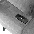 ECKSOFA Grau Flachgewebe Schlaffunktion, Armteilverstellung, Kopfteilverstellung, Sitztiefenverstellung  - Schwarz/Grau, MODERN, Textil/Metall (258/210cm) - Landscape