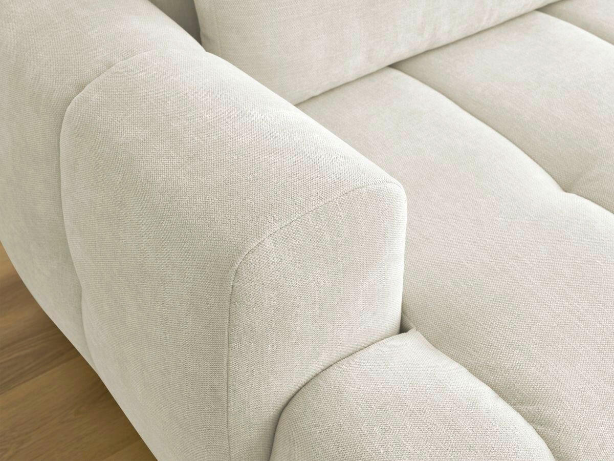 ECKSCHLAFSOFA FUJI Leinenoptik Beige  inkl.  - Beige/Schwarz, MODERN, Kunststoff/Textil (292/160cm)