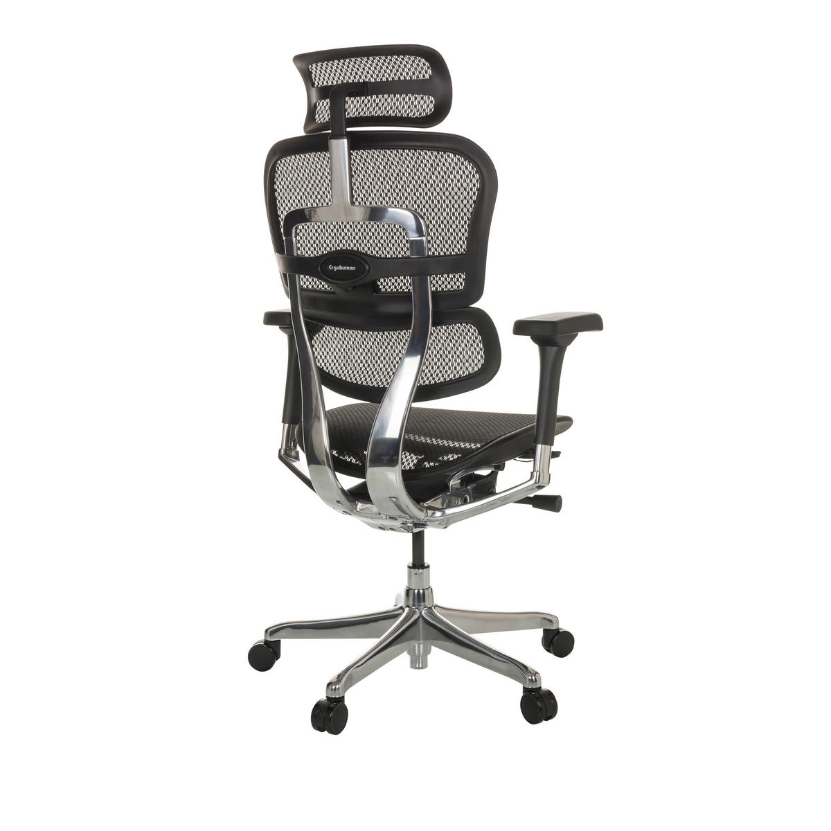 SNURRSTOL  i nät svart  - silver/svart, Basics, metall/textil (69/119-144/65cm) - MID.YOU