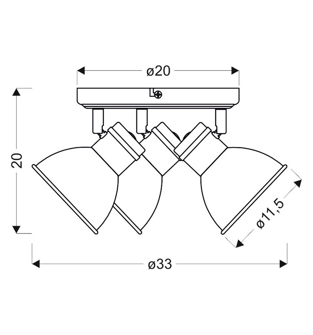 STRAHLER 33/33/20 cm   - Basics, Metall (33/33/20cm)