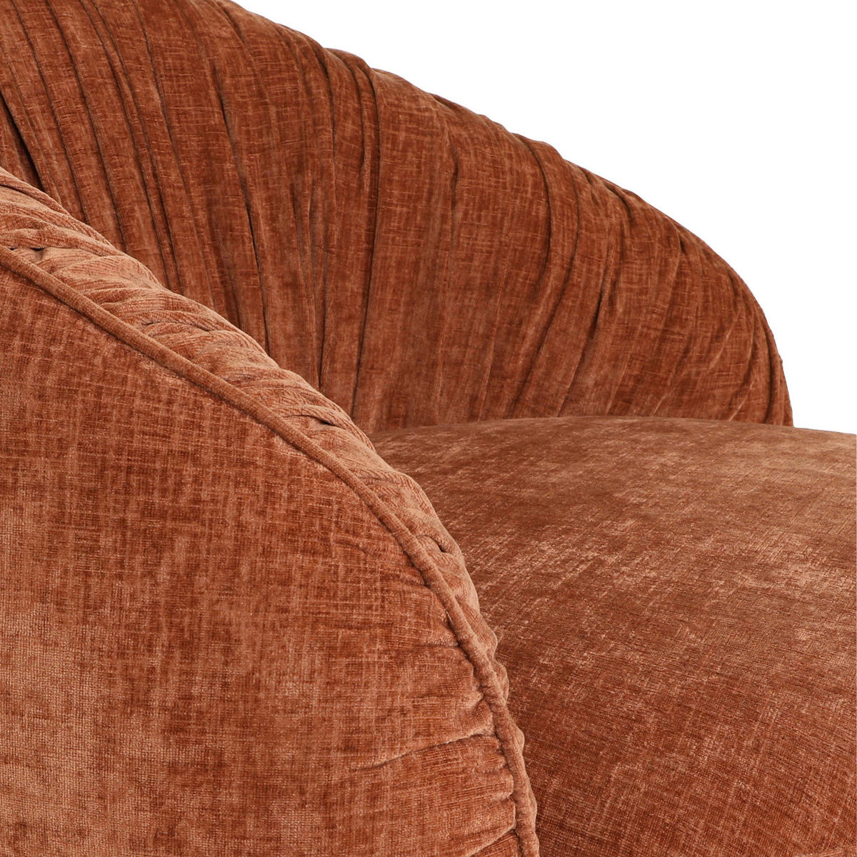DESIGNSESSEL in Flachgewebe Kupferfarben  - Schwarz/Kupferfarben, Design, Textil/Metall (101/79/96cm) - Landscape
