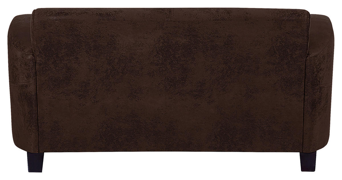 SITZGARNITUR in Lederlook Dunkelbraun  - Dunkelbraun, Design, Textil (92/80/89cm) - Livetastic