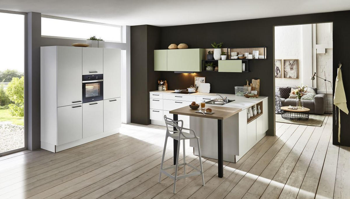 BEÉPÍTHETŐ KONYHA - fehér, Design, faalapú anyag - Dieter Knoll