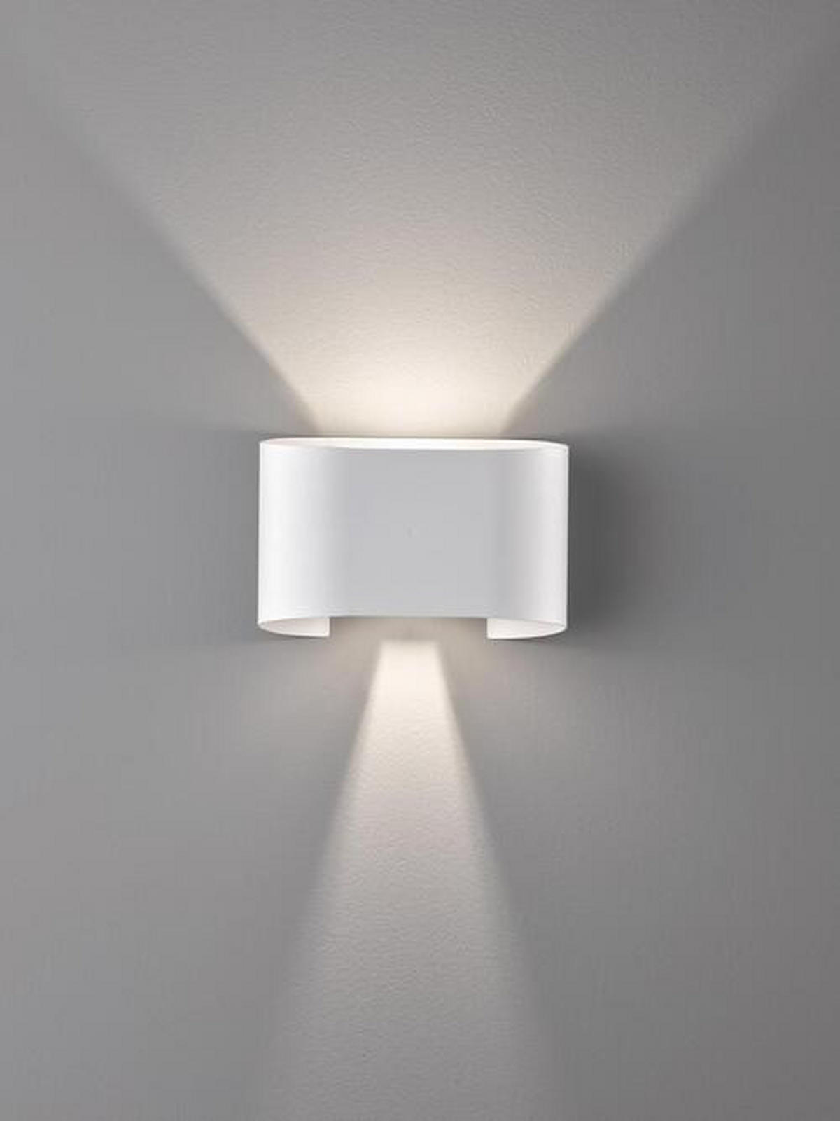 LED-WANDLEUCHTE Wall 18/12 cm   - Weiß, Design, Metall (18/12cm) - Fischer & Honsel