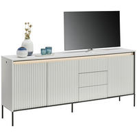 SIDEBOARD 192/82/40 cm  - vit/svart, Design, trämaterial (192/82/40cm) - Niels Andersson