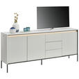 SIDEBOARD in 192/82/40 cm - Schwarz/Weiß, Design, Holzwerkstoff (192/82/40cm) - Hom`in