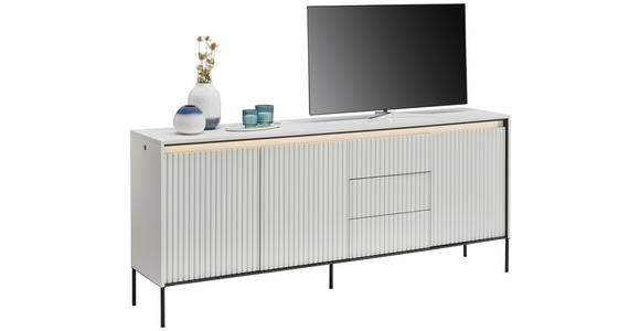SIDEBOARD in 192/82/40 cm - Schwarz/Weiß, Design, Holzwerkstoff (192/82/40cm) - Hom`in