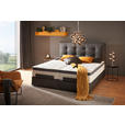 BOXSPRINGBETT 180/200 cm  in Anthrazit  - Anthrazit/Schwarz, Design, Leder/Holz (180/200cm) - Novel