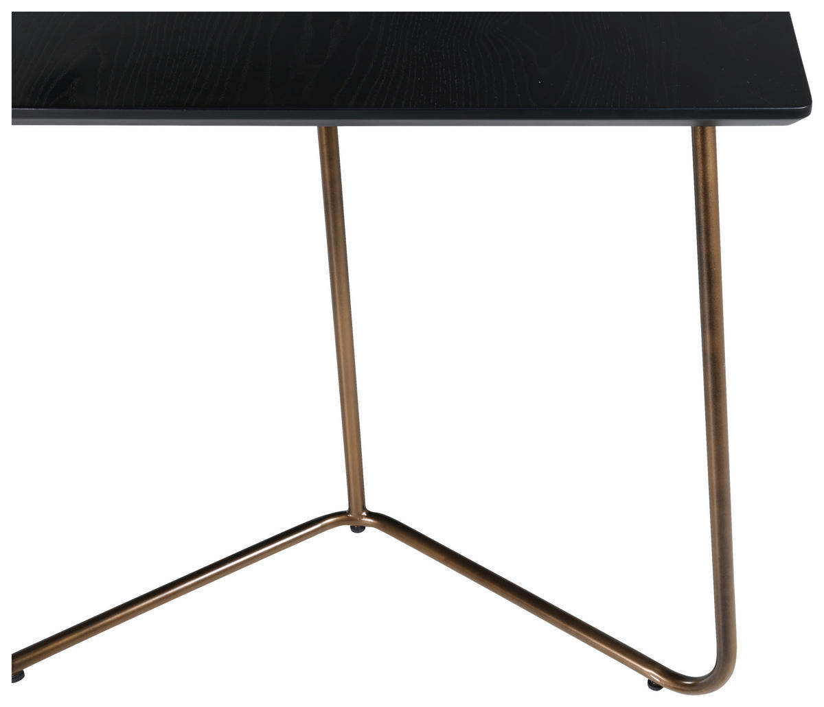 MATBORD i metall, trämaterial 180/90/75 cm   - mässingsfärgad/svart, Design, metall/trämaterial (180/90/75cm) - Livetastic