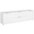 LOWBOARD - Chromfarben/Schwarz, Design, Glas/Holzwerkstoff (180,4/55/40cm) LOWBOARD - Chromfarben/Schwarz, Design, Glas/Holzwerkstoff (180,4/55/40cm)