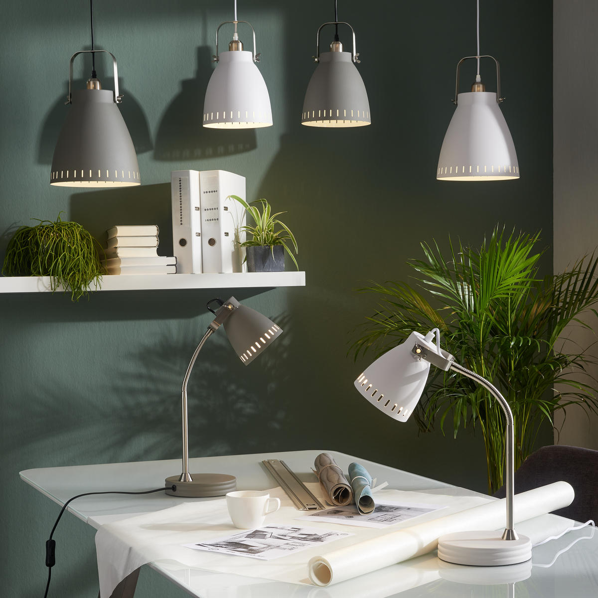 HÄNGELEUCHTE EVA 21,5/120 cm   - Grau, LIFESTYLE, Metall (21,5/120cm) - Boxxx