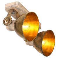 DECKENSPOTS 32/19/17 cm   - Anthrazit, Trend, Holz/Metall (32/19/17cm)