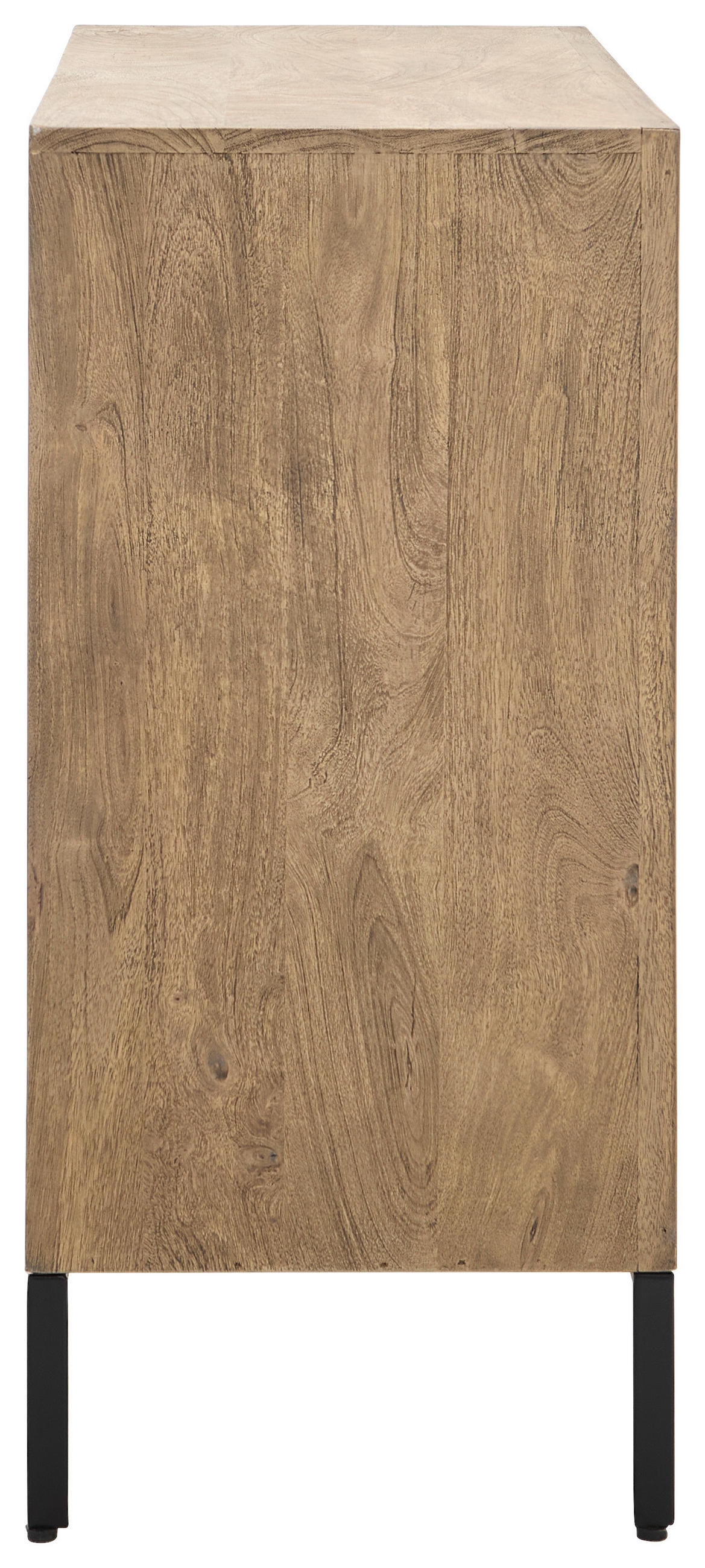 KOMMODE  in 85/85/40 cm  - Schwarz/Weiß, Natur, Holz/Metall (85/85/40cm) - Livetastic