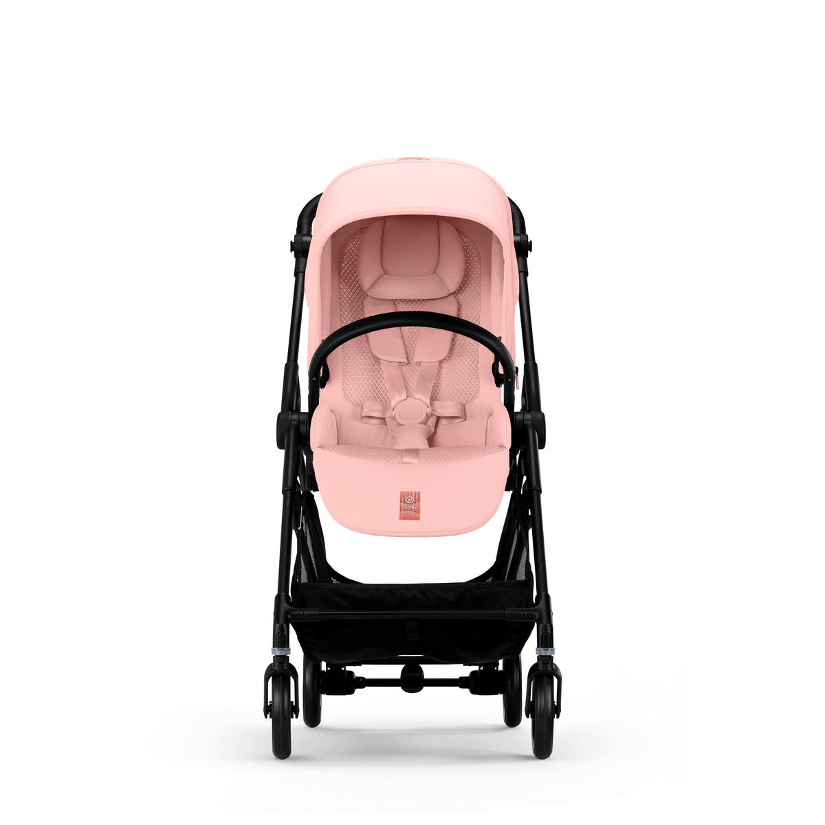 KINDERWAGEN  Melio Carbon  Candy Pink  - Hellrosa/Schwarz, Basics, Textil/Metall (82-91/49/96,5-107cm) - cybex GOLD