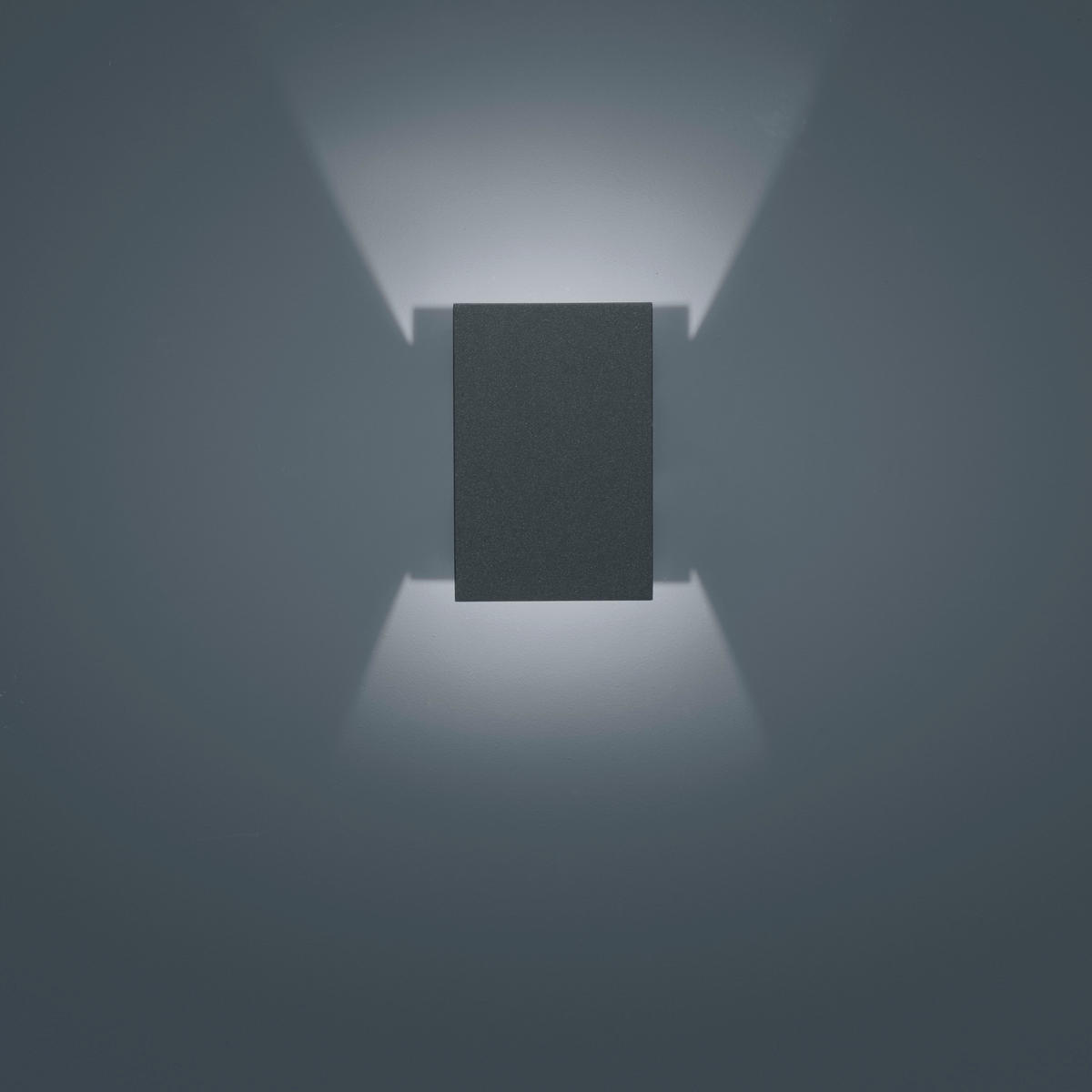 AUSSENWANDLEUCHTE Free 10/15/7 cm  - Graphitfarben, Design, Metall (10/15/7cm) - Helestra