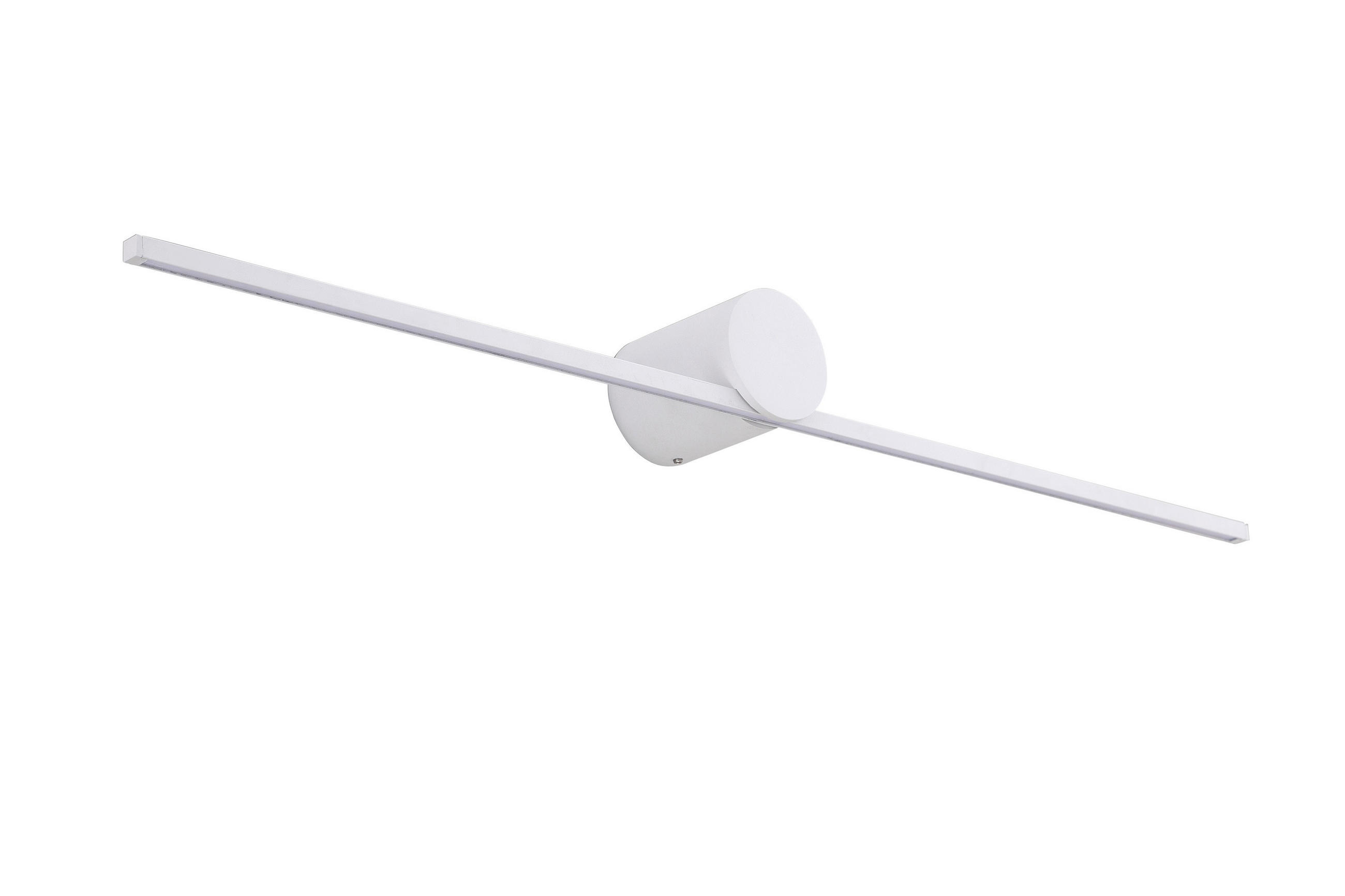 SVIETIDLO NAD ZRKADLO, 40/6.5/7 cm - biela, Basics, kov (40/6.5/7cm)