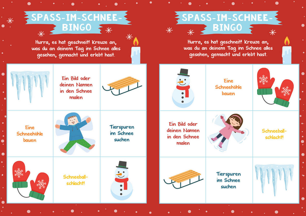 RÄTSELHEFT Winter-Bingo  - Multicolor, Basics, Papier (29,7/21/1cm)