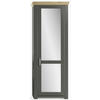 GARDEROBENSCHRANK  in 74,5/206,6/42,2 cm  - Chromfarben/Eichefarben, Basics, Holzwerkstoff/Metall (74,5/206,6/42,2cm) - SetOne by Musterring