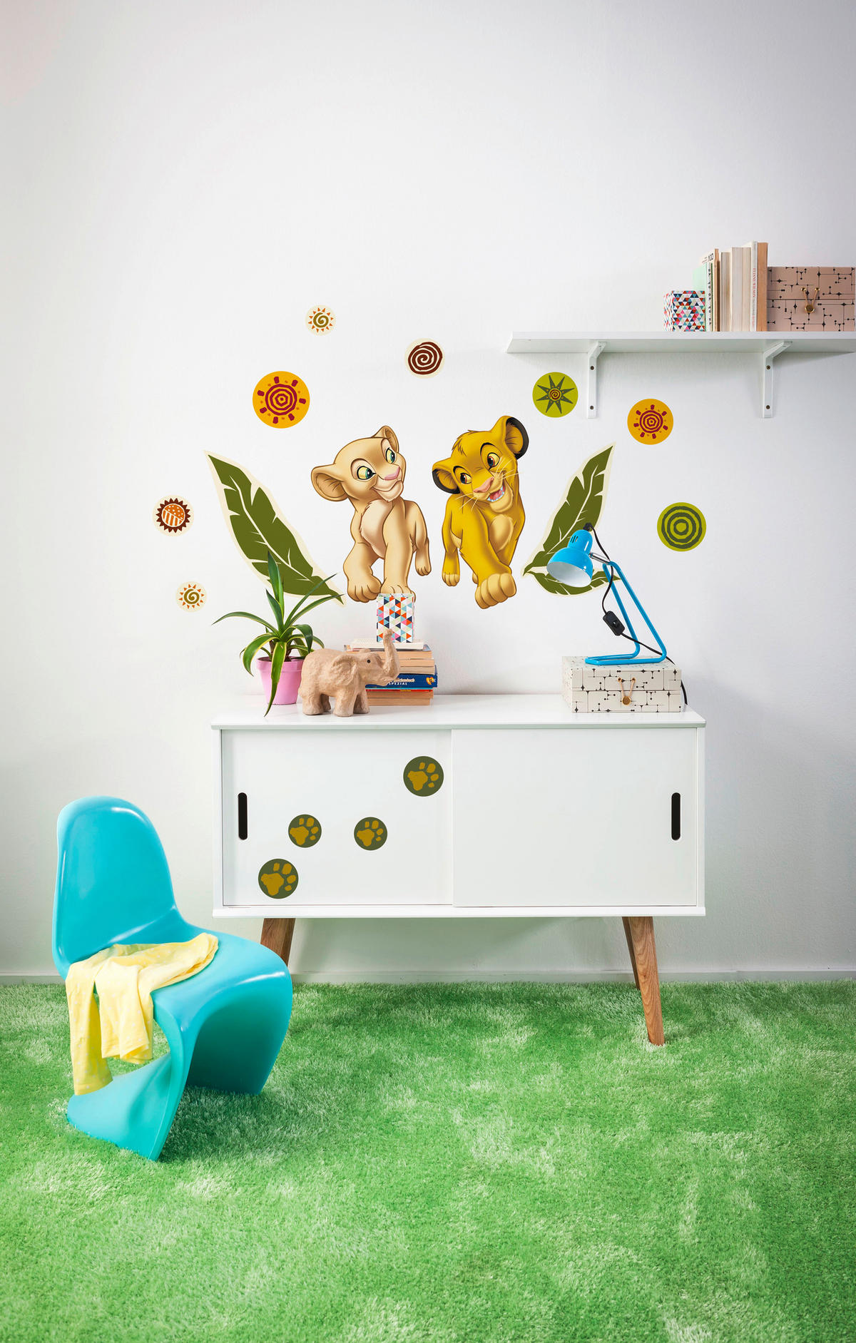 DEKOSTICKER  - Klar/Gelb, LIFESTYLE, Kunststoff (50/70cm) - Komar