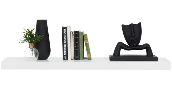 WANDBOARD in 110/5/25 cm Weiß Hochglanz  - Weiß Hochglanz, Basics, Holzwerkstoff (110/5/25cm) - Xora